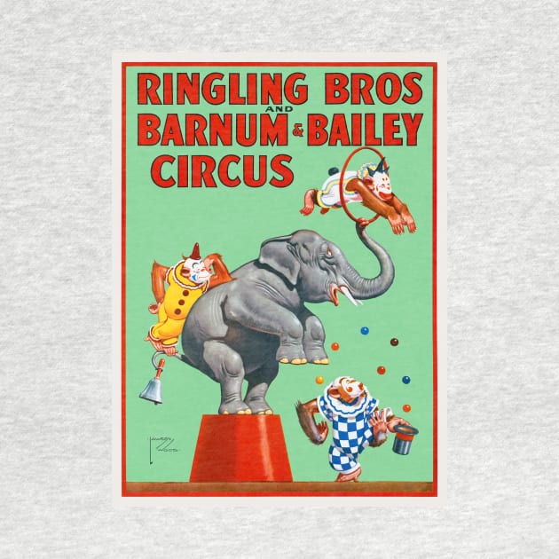 Ringling Bros. and Barnum & Bailey Circus Vintage Poster by vintagetreasure